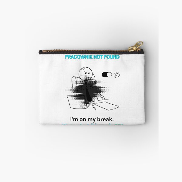 Item preview, White ERROR 404 Pracownik Not Found - Funny Polinglish Office Humor Polish Gift designed and sold by VibePolinglish.