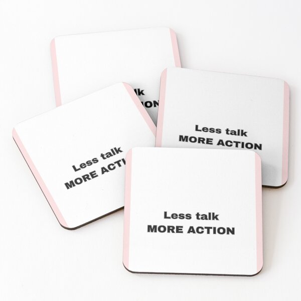 Item preview, Less talk more action  - motivational quote design  designed and sold by arifali786.