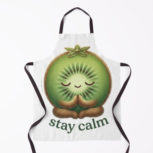 Item preview, Kiwi “Stay Calm” Kawaii Sticker – Relax Minimal Aesthetic designed and sold by Dakochaaan.