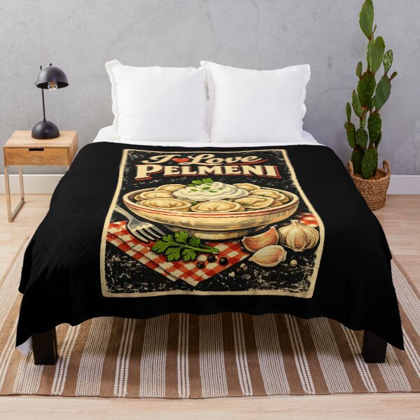 Item preview, Retro I Love Pelmeni – Russian Dumplings Style designed and sold by Pineapple-Tree.