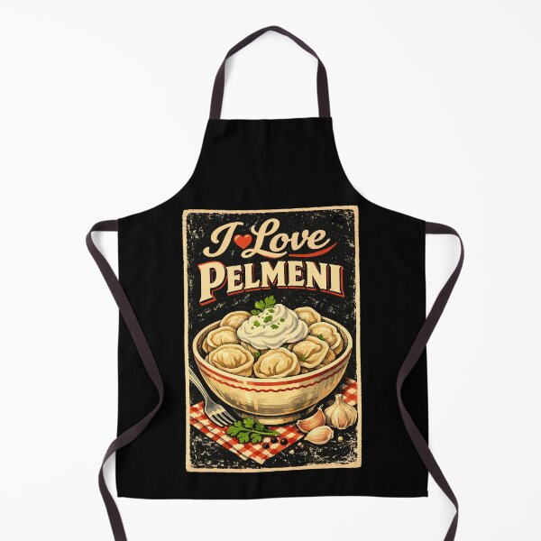 Item preview, Retro I Love Pelmeni – Russian Dumplings Style designed and sold by Pineapple-Tree.