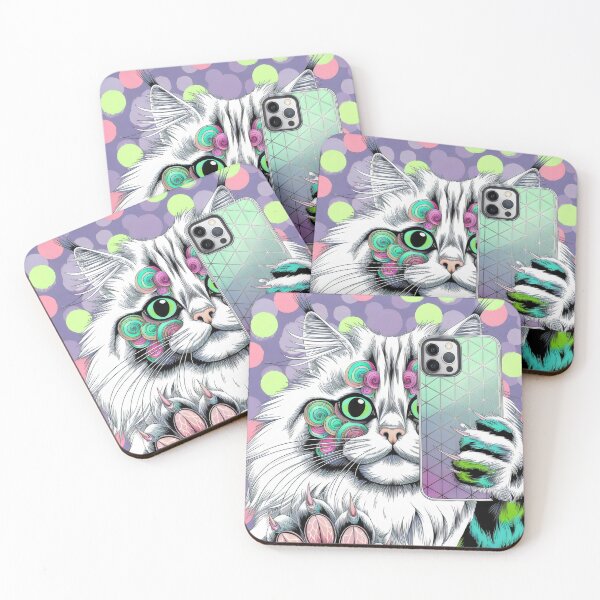 Item preview, Cat with selfie. designed and sold by MyHappyArtShop.