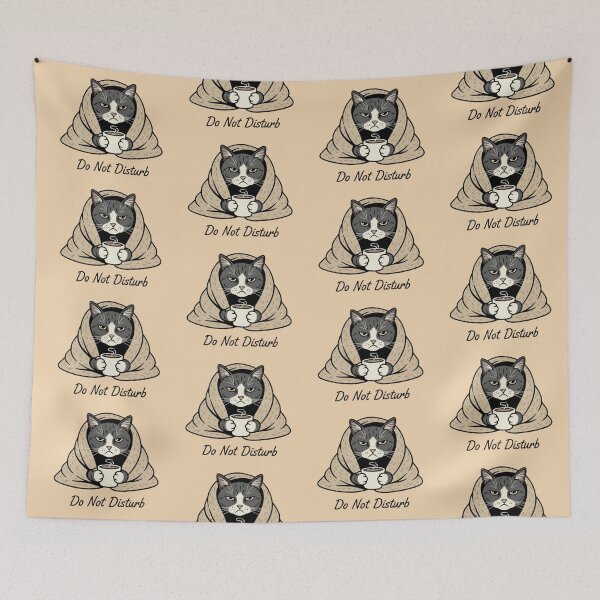Item preview, Cozy Cat – Do Not Disturb designed and sold by Dogandesighn.