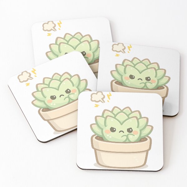 Item preview, Kawaii Succulent Mood: Angry designed and sold by KtacoYellow.