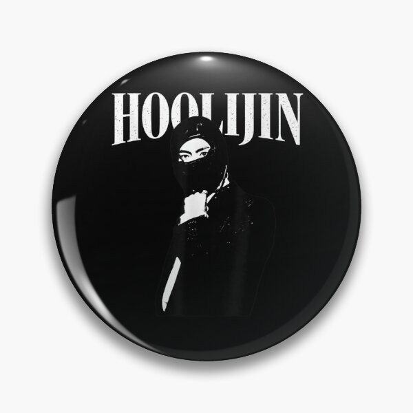 Item preview, Hoolijin Masked Silhouette Streetwear Aesthetic Urban Style Black And White Art designed and sold by DuneHaicna.
