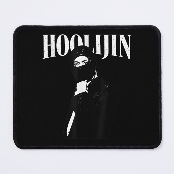 Item preview, Hoolijin Masked Silhouette Streetwear Aesthetic Urban Style Black And White Art designed and sold by DuneHaicna.