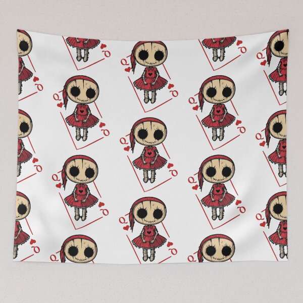 Item preview, Dark Kawaii Voodoo Doll Queen Card Art designed and sold by Szpaku desart .