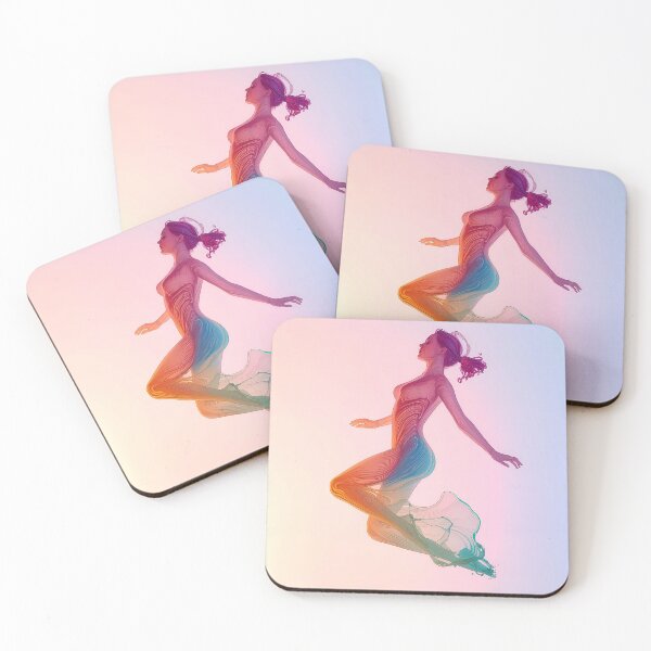 Item preview, Fluid Grace - Vibrant Rainbow Liquid Woman Figure Art designed and sold by UnRealS.
