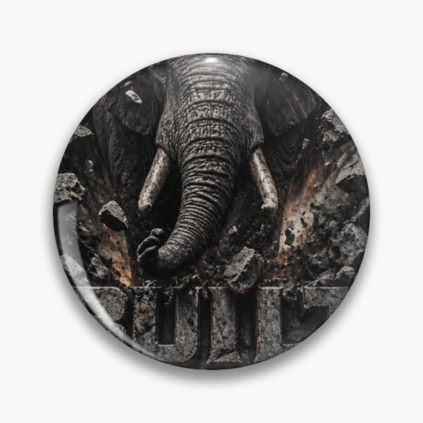 Item preview, Founder Built From Within Elephant Industrial Brutalist Art Print designed and sold by SavannaStrikes.