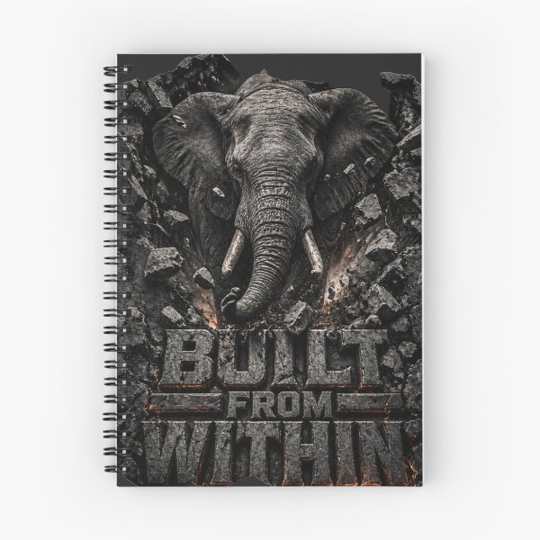 Item preview, Founder Built From Within Elephant Industrial Brutalist Art Print designed and sold by SavannaStrikes.