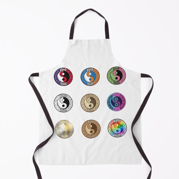 Item preview, Love Hate Ying Yang Art Print – 9 Aesthetic Designs | Spiritual Balance Symbol Graphic Tee Sticker Gift designed and sold by SideKickCreates.