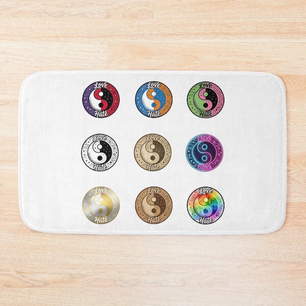 Item preview, Love Hate Ying Yang Art Print – 9 Aesthetic Designs | Spiritual Balance Symbol Graphic Tee Sticker Gift designed and sold by SideKickCreates.