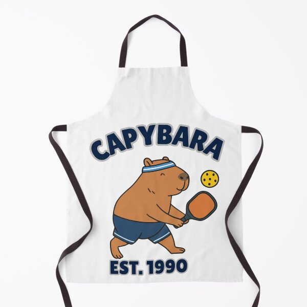 Item preview, Funny Capybara Pickleball Player Retro Athletic Style - Est 1990 designed and sold by The Daily Progress.