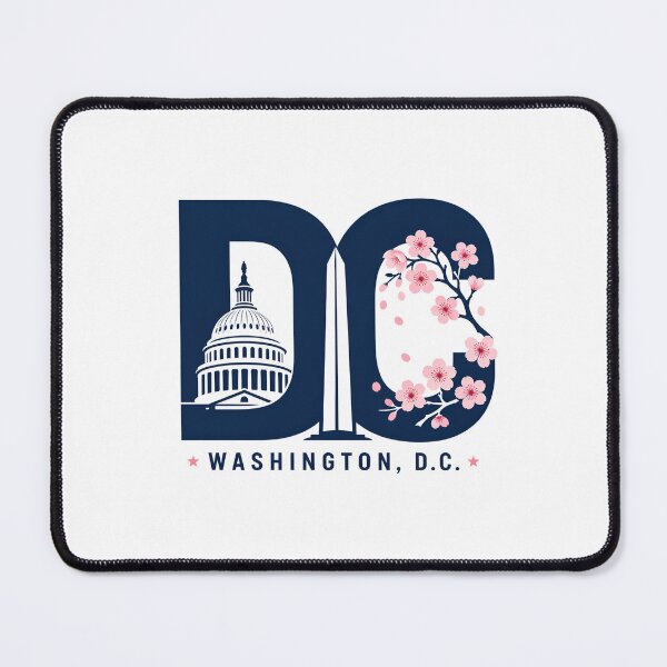 Artikelvorschau, DC Washington DC Kirschblüten-Silhouette entworfen und verkauft von Fenay Designs.