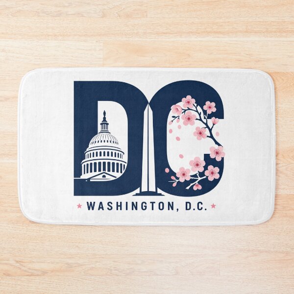 Artikelvorschau, DC Washington DC Kirschblüten-Silhouette entworfen und verkauft von Fenay Designs.
