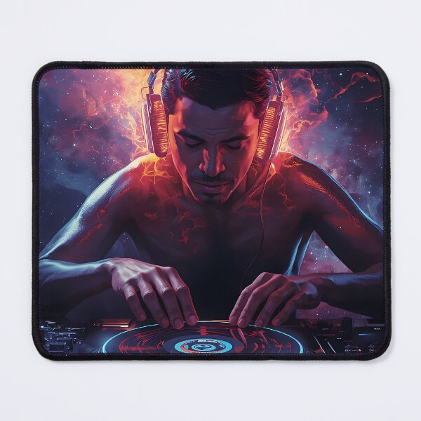 Item preview, Cosmic Beats - Galactic DJ Performance in Nebula Skies designed and sold by UnRealS.