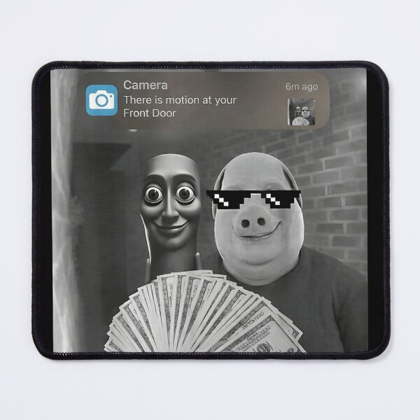 Item preview, Funny Ring Camera Motion Notification Pig With Money Meme Digital Art designed and sold by StanaLuis.
