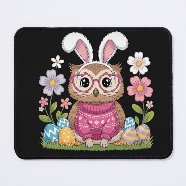 Item preview, Adorable Owl Bunny Hybrid Whimsical Spring Floral Illustration designed and sold by anamul43.