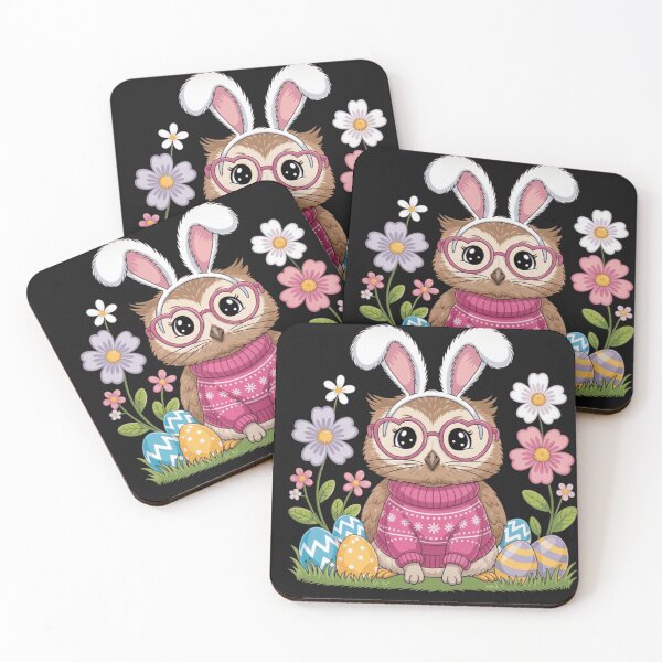 Item preview, Adorable Owl Bunny Hybrid Whimsical Spring Floral Illustration designed and sold by anamul43.