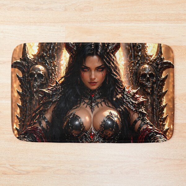 Item preview, Dark Demon Queen on Throne – Gothic Fantasy Empress, Epic Dark Art designed and sold by thor81pl.
