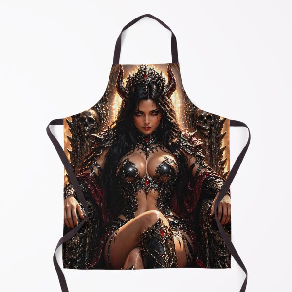 Item preview, Dark Demon Queen on Throne – Gothic Fantasy Empress, Epic Dark Art designed and sold by thor81pl.