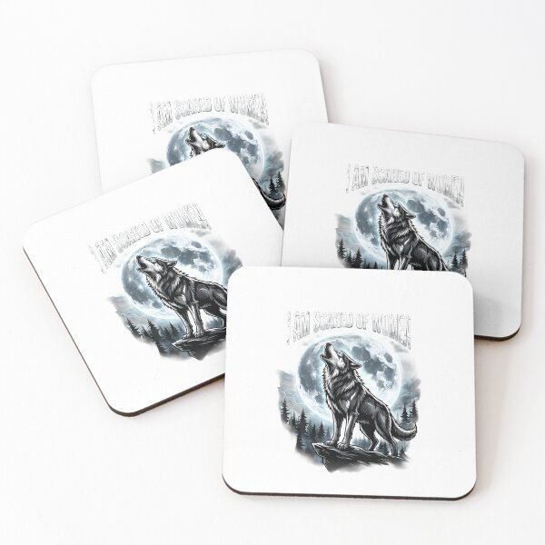 Item preview, I Am Scared of Women (But This Wolf Isn’t) designed and sold by Chartreuse Unicorn.
