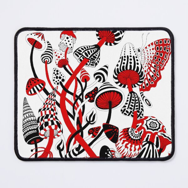 Item preview, Red and Black Mushrooms designed and sold by Ruta.