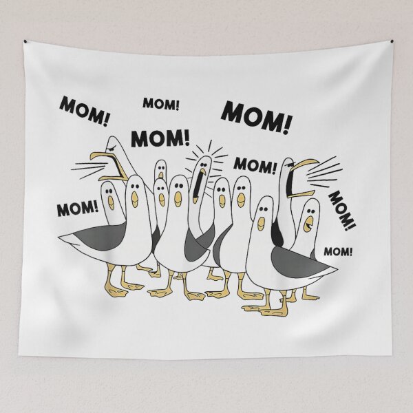 Item preview, Funny Seagulls Screaming Mom Relatable Parenting Humor And Motherhood Art Gift designed and sold by StanaLuis.