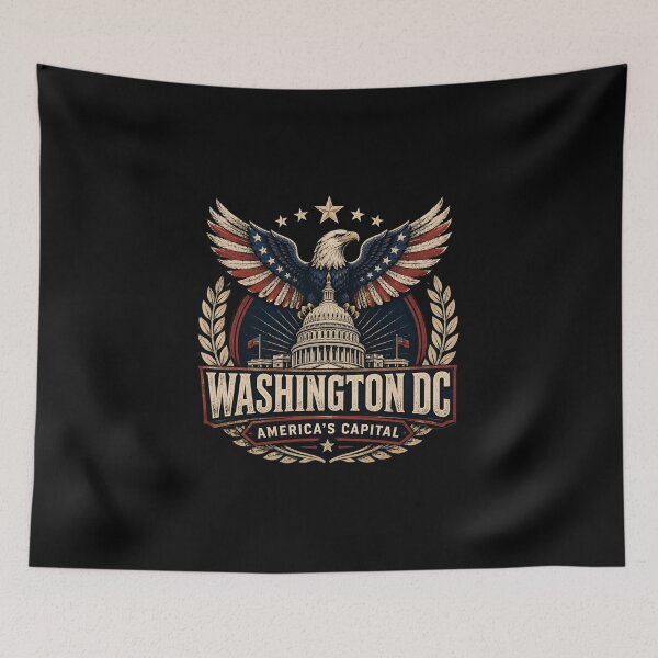 Item preview, Washington DC Americas Capital Patriotic Eagle designed and sold by Fenay Designs.