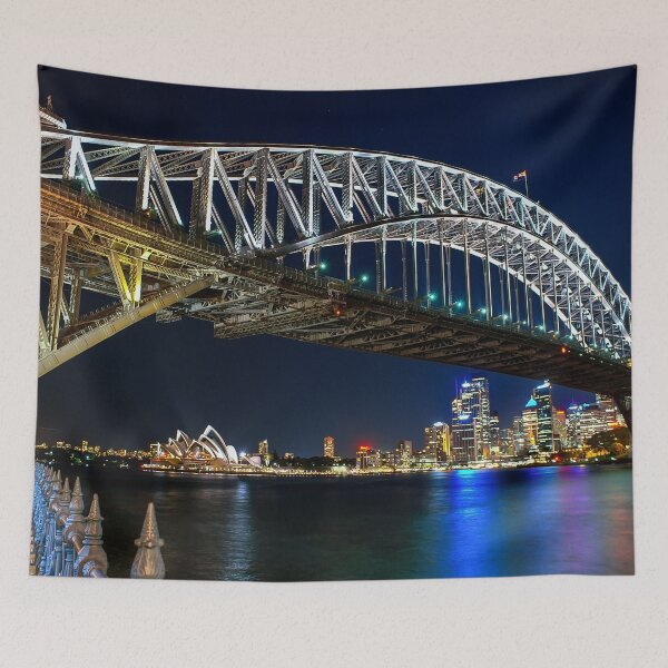 Item preview, Sydney Harbour at Night, NSW, Australia designed and sold by Ross.A.Campbell.