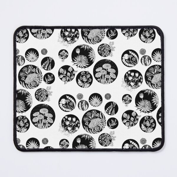 Item preview, Flowers pattern ink art Black and White designed and sold by Ruta.