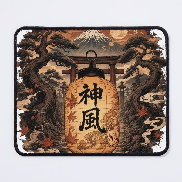 Item preview, Traditional Japanese Chochin Lantern - Autumn Moon & Fujisan Art designed and sold by FIRASs19.