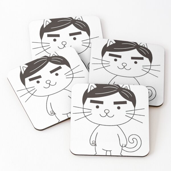 Item preview, Dapper Cat with Bold Brows designed and sold by Komatoya.