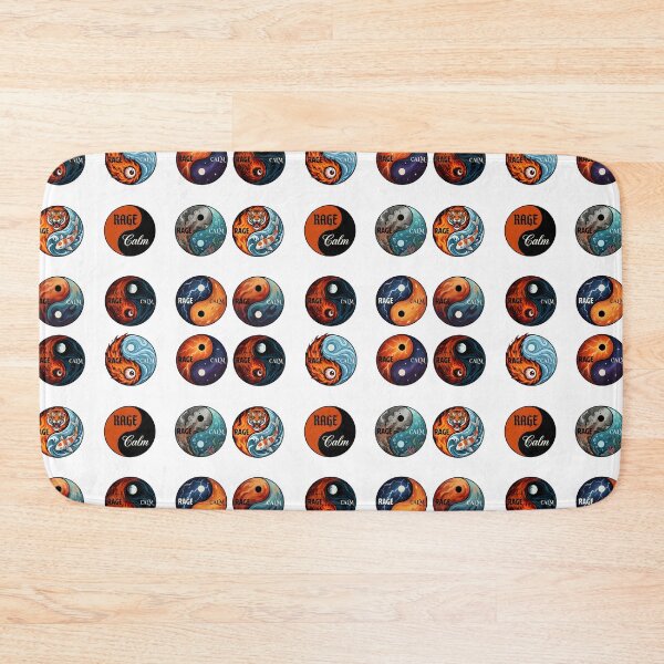 Item preview, Rage & Calm Yin Yang Art – Spiritual Balance Graphic Design Collection designed and sold by SideKickCreates.
