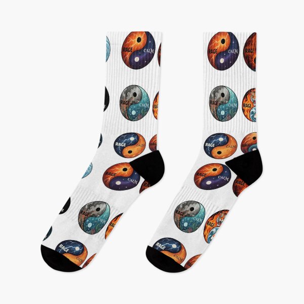 Item preview, Rage & Calm Yin Yang Art – Spiritual Balance Graphic Design Collection designed and sold by SideKickCreates.