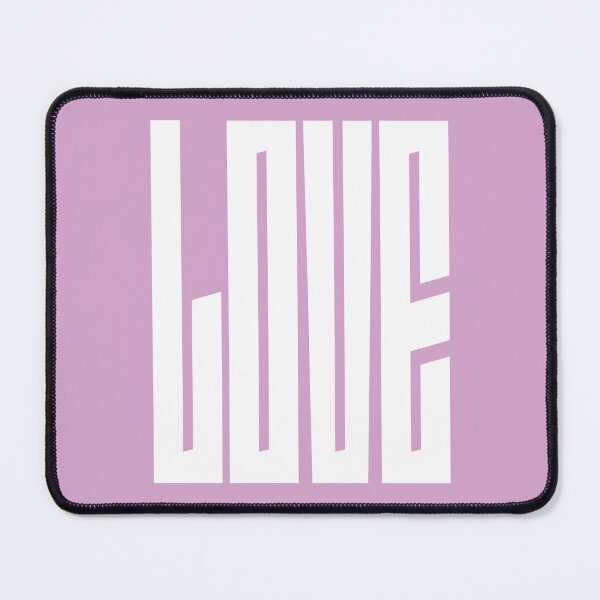 Item preview, love - white on pastel pink typography art designed and sold by kobyakov.