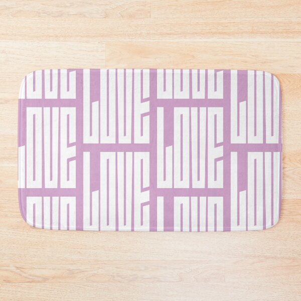 Item preview, love - white on pastel pink typography art designed and sold by kobyakov.