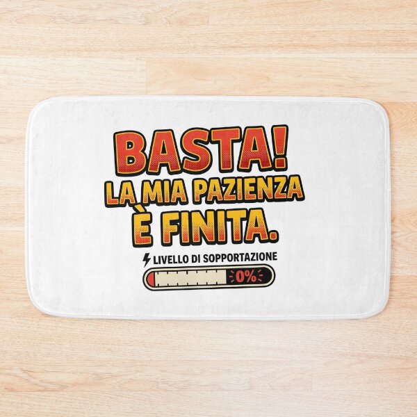Item preview, BASTA LA MIA PAZIENZA è FINITA COLORED WRITING ENOUGH MY PATIENCE IS OVER designed and sold by infinitearte.