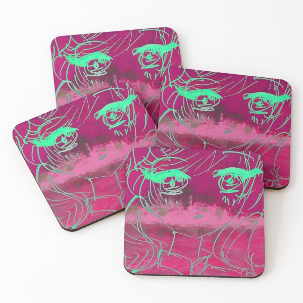 Item preview, Neon Line Muse – Electric Abstract Portrait designed and sold by Kaya10Studio.