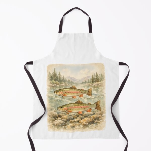 Item preview, Vintage Trout 90s Fishing, Mountain River Landscape, Retro Fisherman Outdoor Graphic, Fisherman Gift designed and sold by faridman.