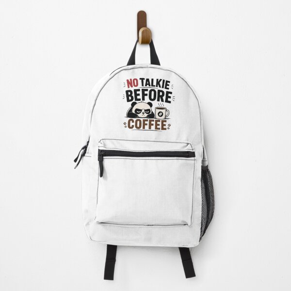Item preview, No Talkie Before Coffee Funny Coffee Lover Introvert T-Shirt Meme Design designed and sold by MrDev.