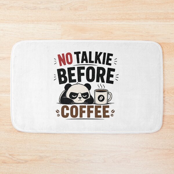 Item preview, No Talkie Before Coffee Funny Coffee Lover Introvert T-Shirt Meme Design designed and sold by MrDev.