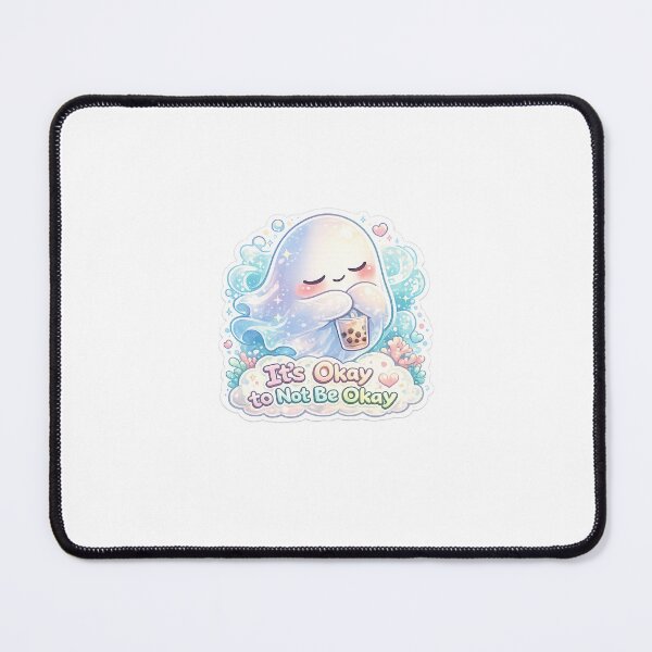 Item preview, Pastel Ghost Self-Love Sticker – “It’s Okay to Not Be Okay” designed and sold by SparkVault.