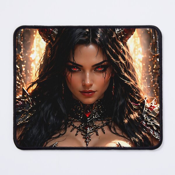 Item preview, Demon Queen Portrait – Dark Gothic Fantasy Woman, Seductive Dark Art designed and sold by thor81pl.