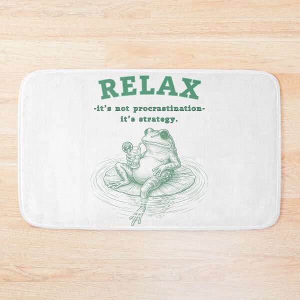 Item preview, Chill Frog Drinking Cocktail Funny Relax Quote designed and sold by Szpaku desart .
