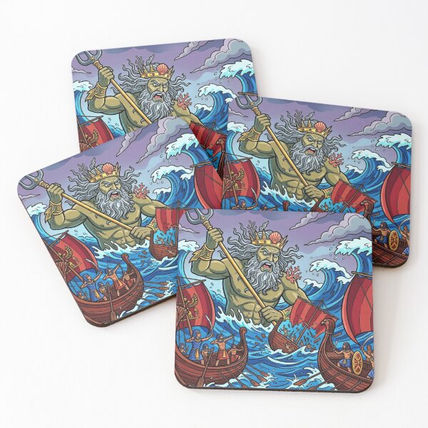 Item preview, Poseidon vs Ancient Fleet – Mythological Sea God Battle designed and sold by iamhewho.