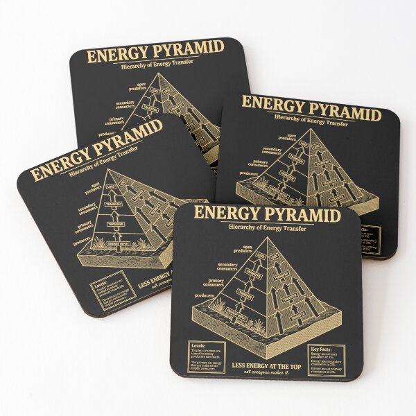 Item preview, Energy Pyramid Diagram Trophic Levels Chart designed and sold by FreshVibe Prints.