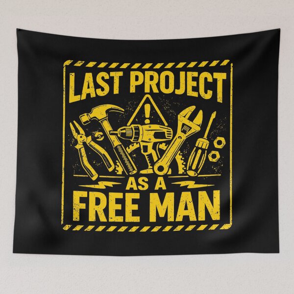 Item preview, Last Project as a Free Man - JGA warning sign designed and sold by Pineapple-Tree.
