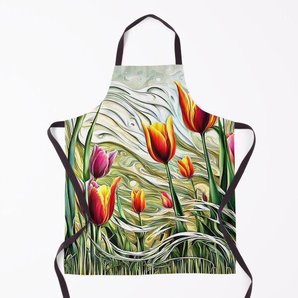 Item preview, Tulips in swaying grass designed and sold by George Hutton Hunter.