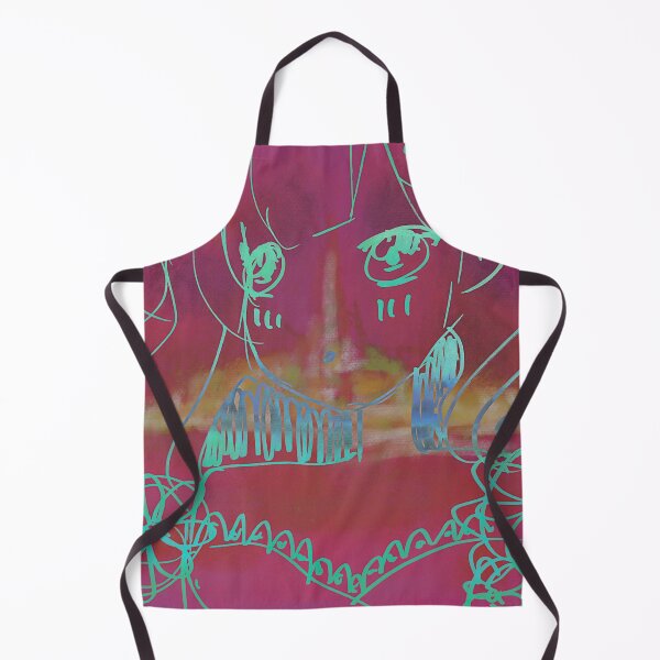Item preview, Floral Neon Sketch – Vibrant Abstract Portrait designed and sold by Kaya10Studio.